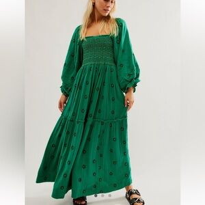 Green Dehlia Free People dress
